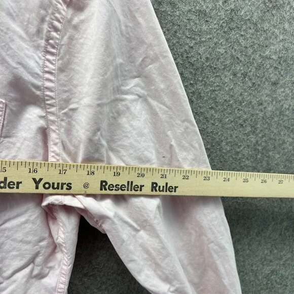 Abercrombie & Fitch Shirt Women Small Pastel Pink Casual Button Down Muscle Fit - Picture 8 of 11